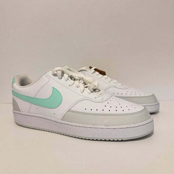 Nike Court Vision Low Next Nature Size 12 Men (FZ4124-100) White/Mint - New - Picture 5 of 9